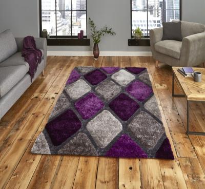 Neasden Rug Grey/Purple